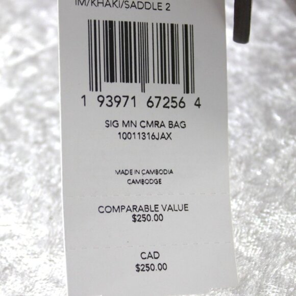 Coach Signature Camera Bag Crossbody Khaki Saddle 2 NWT - Picture 11 of 12